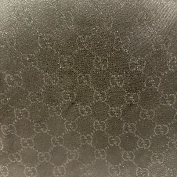 Gucci Black Monogram Scarf - Picture 2 of 6